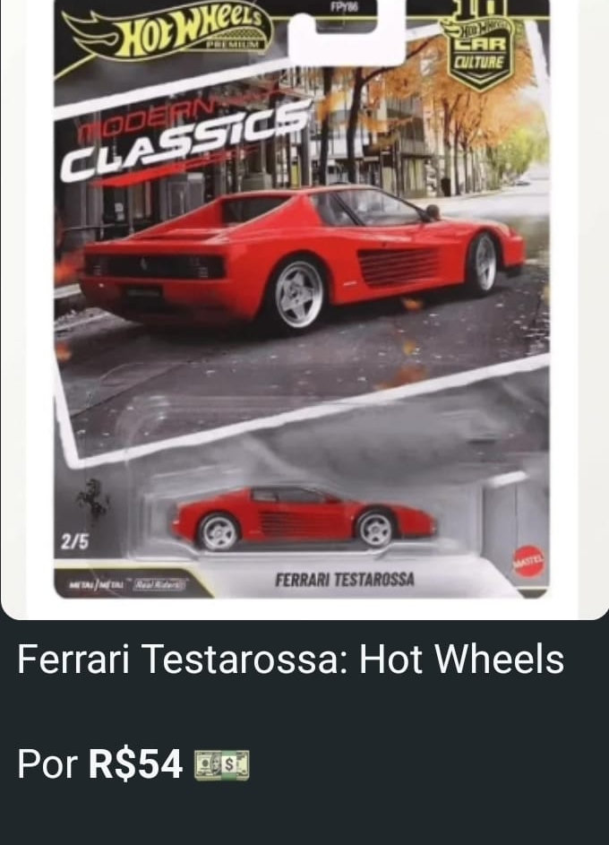 Miniatura em promoção Ferrari